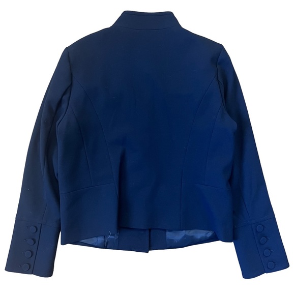 LOFT blue military style jacket, NWT, sz 12. - Picture 2 of 4